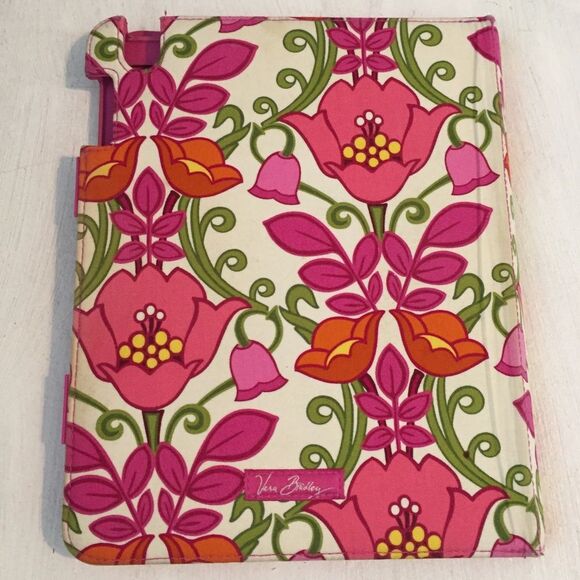 Vera Bradley Lilli Bell Tablet Cover Pink Floral - Picture 1 of 10